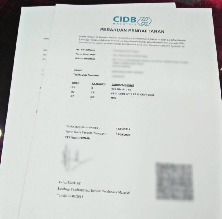 contoh sijil lesen kontraktor cidb